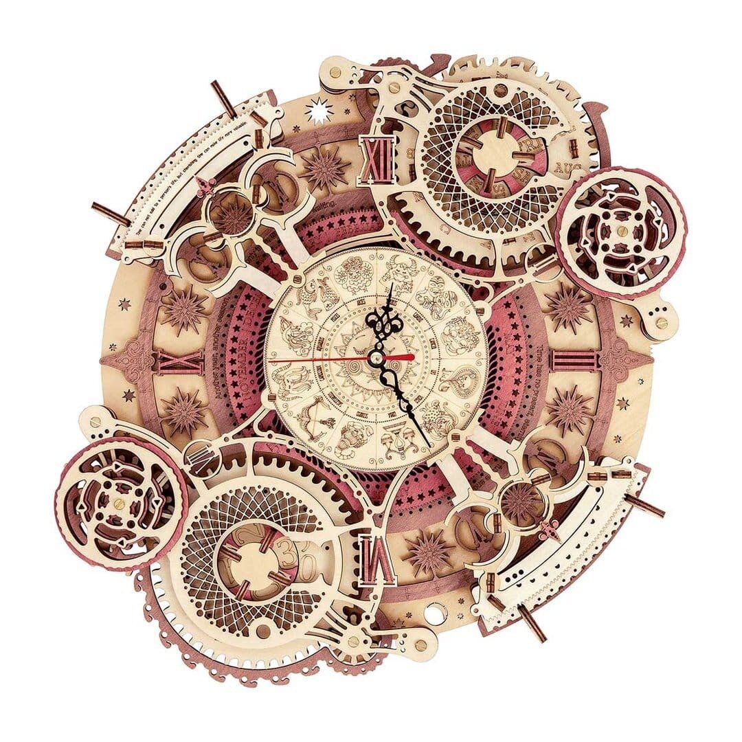 Настенные кварцевые часы с календарём Zodiac Wall Clock (ROKR)