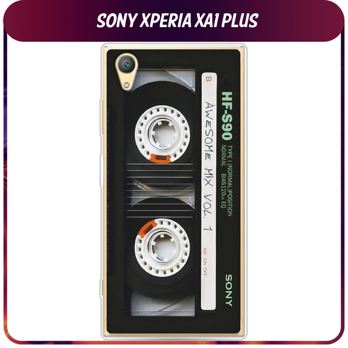 Силиконовый чехол на Sony Xperia XA1 plus / Сони Иксперия XA1 Плюс Кассета силиконовый чехол светлый мрамор на sony xperia xa1 plus сони xperia xa1 plus
