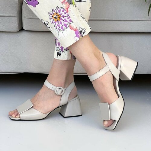 фото Босоножки evromoda, размер 40, бежевый