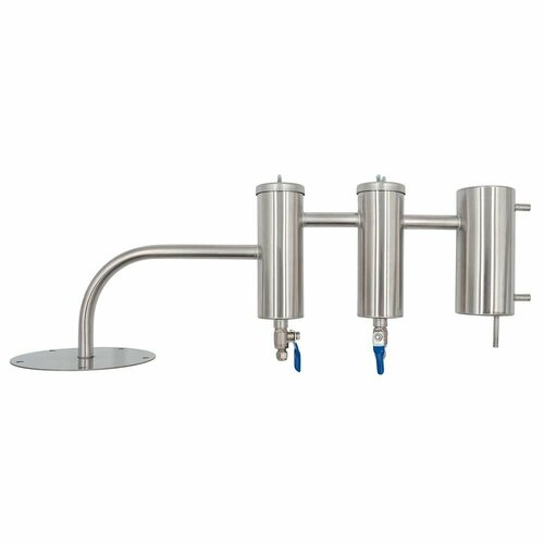 Дистиллятор с двумя сухопарниками на фланце 5 отверстий без куба Практик 774900₽