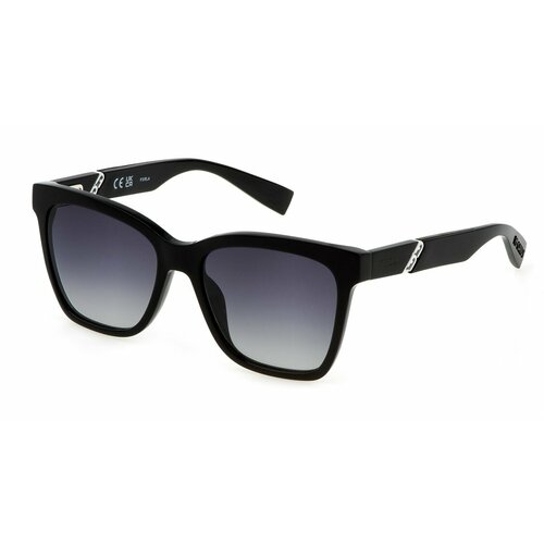 Солнцезащитные очки FURLA, черный, серый furla 593v 700