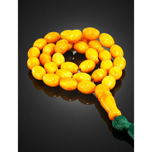 фото Браслет-нить, янтарь, 10 шт., размер 44 см, размер one size, диаметр 14 см, бежевый amberhandmade