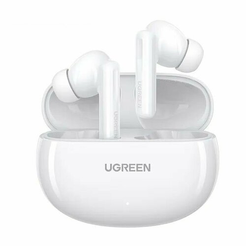 Беспроводные наушники UGREEN WS200 (15158) Earbuds HiTune T6 Active Noise-Cancelling. Цвет: белый soundcore by anker liberty 3 pro active noise cancelling earbuds bluetooth earphones true wireless earbuds with dual driver