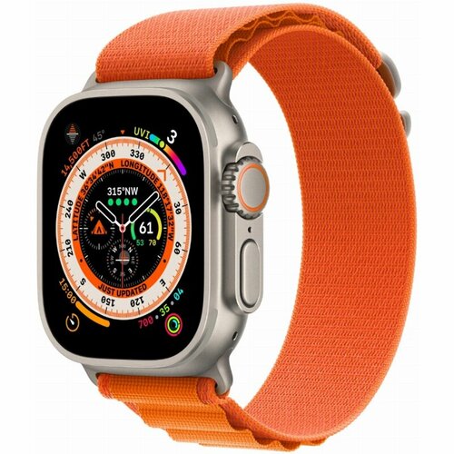Умные часы Apple Watch Ultra Titanium Case титановыйоранжевый L Alpine Loop 8929900₽