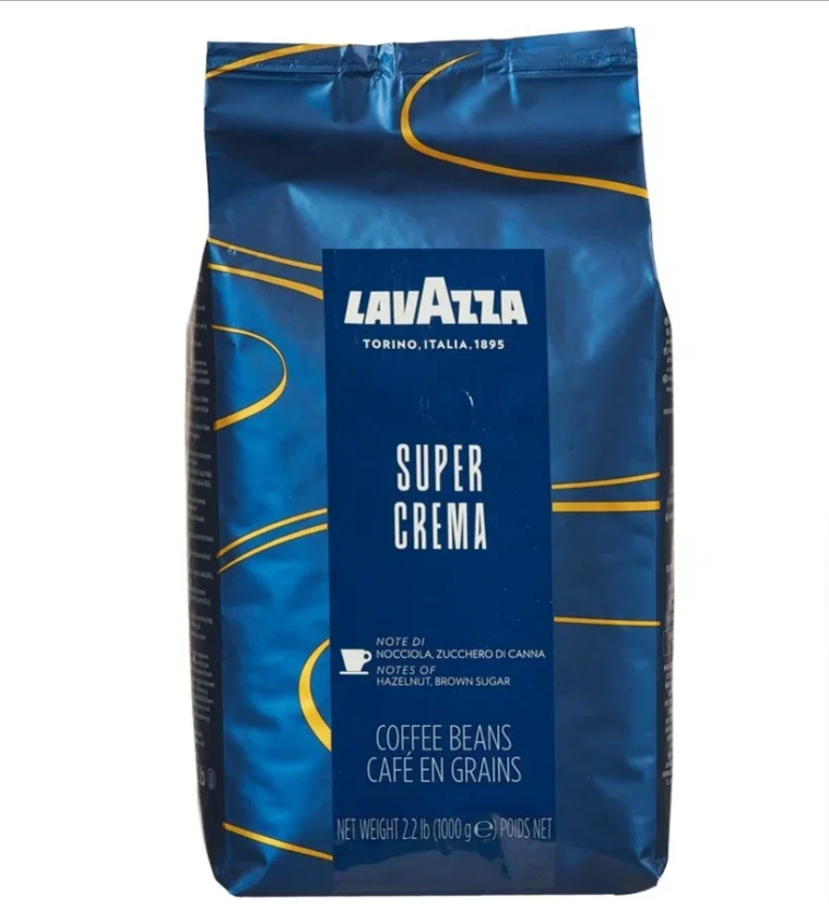 Кофе в зернах Lavazza Super Crema, 1 кг