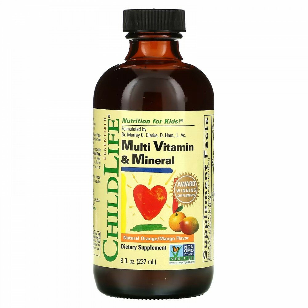 Витамины для детей ChildLife Multi Vitamin & Mineral апельсин-манго 237 мл 237 мл