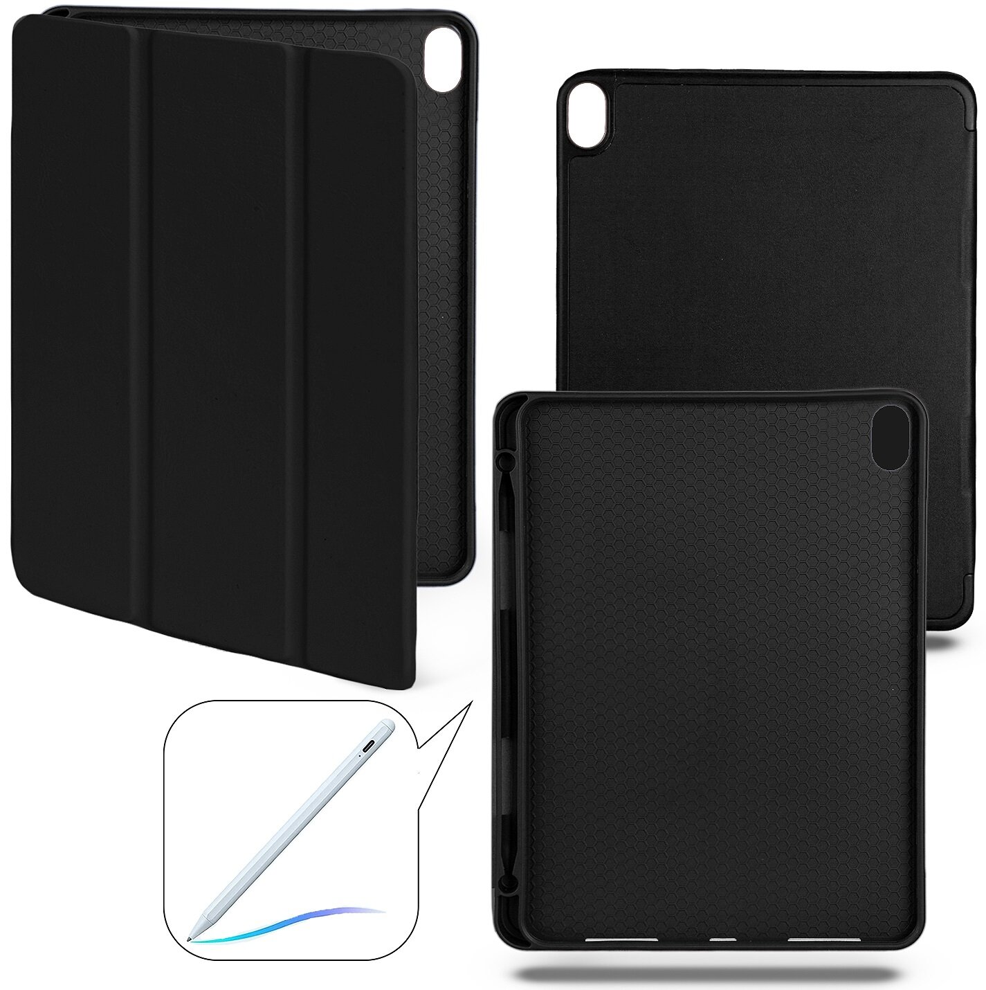 Noname Чехол-книжка для Apple iPad 10 (2022) 10.9" Smart Case (Pencil) black (Черный)