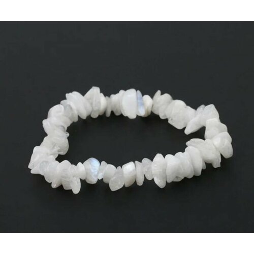 фото Браслет, лунный камень, 1 шт., белый нет бренда