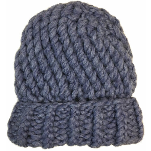 фото Шапка бини anru, размер универсальный, лиловый