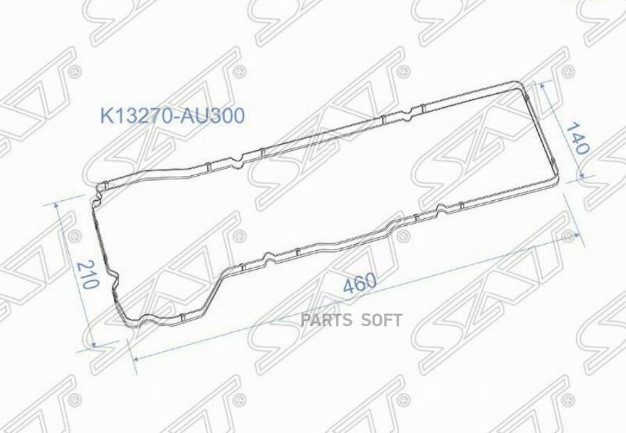 K13270AU300 SAT Прокладка клапанной крышки NS QG15DE, QG18DE, 02- Y11/B15/V10/W11/P12