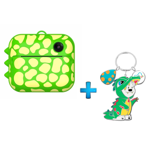 Комбо Фотоаппарат моментальной печати LUMICAM PRINTY DK04 GREEN DINO Брелок LUMICUBE Dino 763000₽