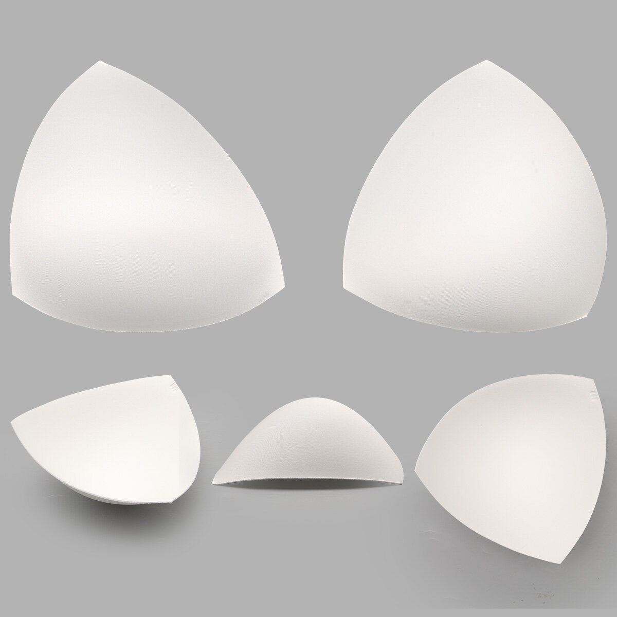 Чашечки корсетные для купальников Antynea, треугольные, без уступа, с равномерным наполнением, FN-20, размер 3 (100-105) (приглушенный белый), 1 пара