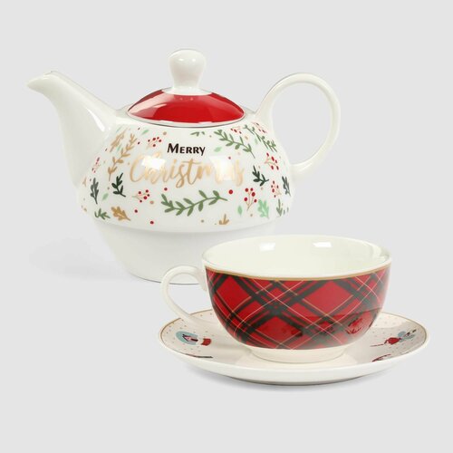 Набор Mercury Tableware 3 предмета новогодняя посуда 6838₽