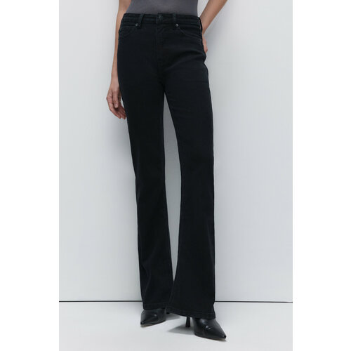 Джинсы клеш Befree, размер XXS/170, черный джинсы клеш befree полуприлегающие стрейч размер s 170 черный