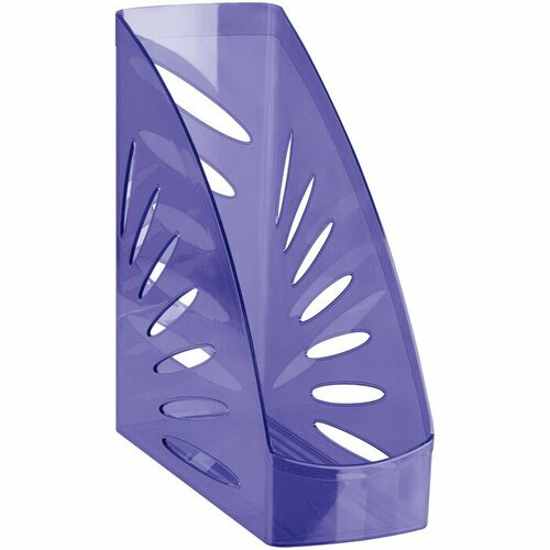 Стамм Лоток для бумаг вертикальный СТАММ "Тропик", тонированный фиолетовый, ширина 110мм