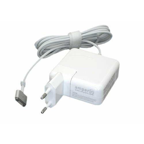 Блок питания (сетевой адаптер) Amperin AI-AP45A для ноутбуков Apple, 45W, 14.85V, 3.05A, MAGSAFE 2, код 017653 блок питания зарядка для ноутбука apple apple macbook air