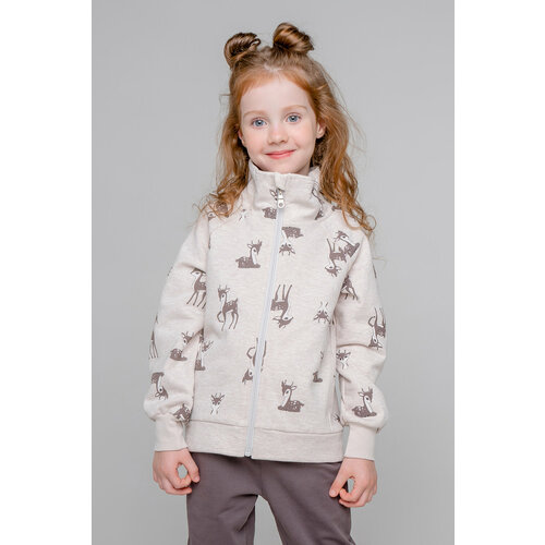 фото Толстовка crockid, размер 104, бежевый