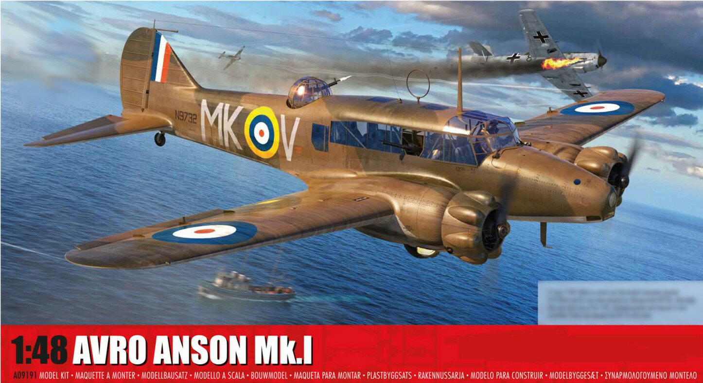 Avro Anson Mk.I A09191 Airfix 1:48 Сборная модель самолета