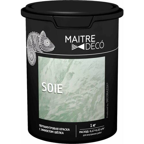 Краска перламутровая Maitre Deco «Soie» эффект шелка 1 кг
