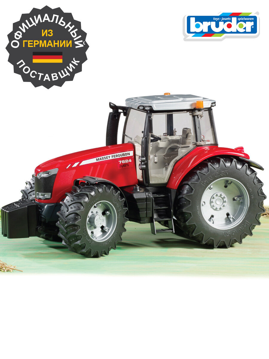 BRUDER Трактор Massey Ferguson 7600 (разноцветный) - фото №5