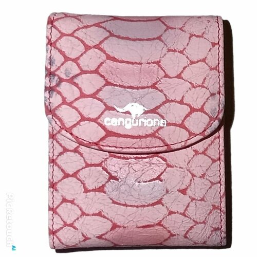 Визитница Cangurione, серый, розовый