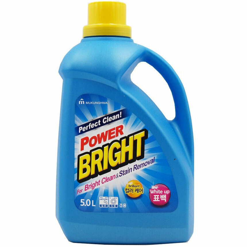 Жидкое средство для стирки с ферментами Mukunghwa Perfect Clean Power Bright Liquid Detergent (All washers), 5 л, Ю. Корея, оригинал