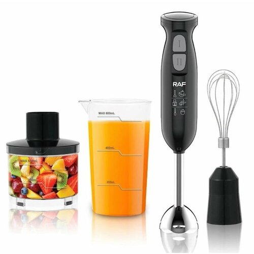 Блендерный набор RAF R-327 блендер погружной 4 в 1 800 Вт черный 248000₽
