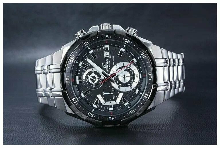 Наручные часы CASIO, черный, серебряный — фото 1