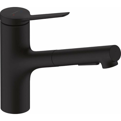 Смеситель для кухни Hansgrohe Zesis M33 150 2jet 74800670, черный матовый смеситель для кухни hansgrohe 74800670 черный