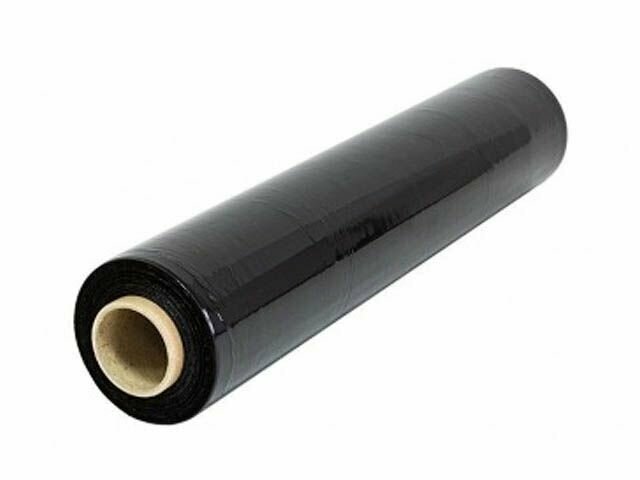 Стретч-пленка для ручной упаковки рулон 2,34 кг 23 мкм вторичная кавпак черная (1306115087684)