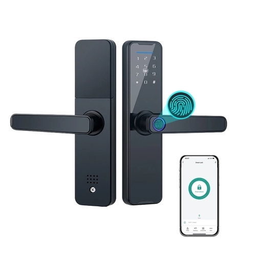 Умный замок с биометрической защитой для входных межкомнатных дверей Smart Handle Lock F3