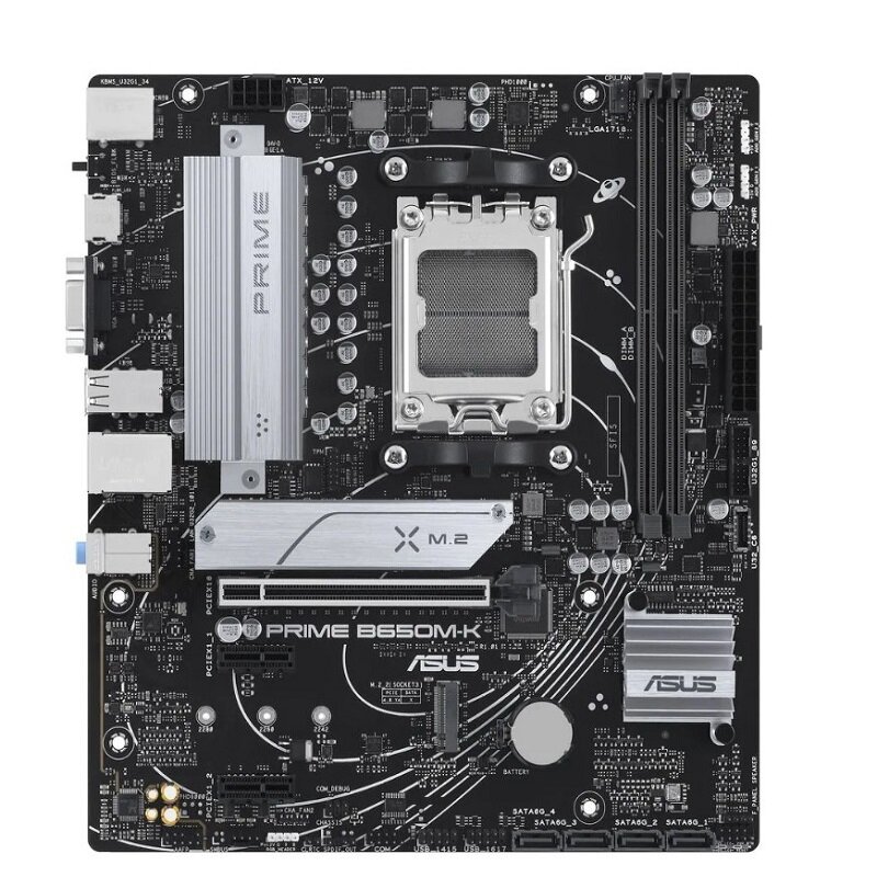 Материнская плата ASUS PRIME B650M-K Socket AM5, B650, 4*DDR5, HDMI/VGA — фото 1