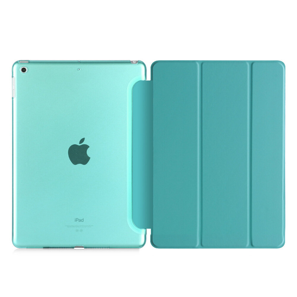 Ультра-тонкий чехол-обложка MyPads для Apple iPad Air (2013) - A1474, A1475, A1476 с дизайном Smart Case мятный кожаный с функцией смарт включени. — фото 2