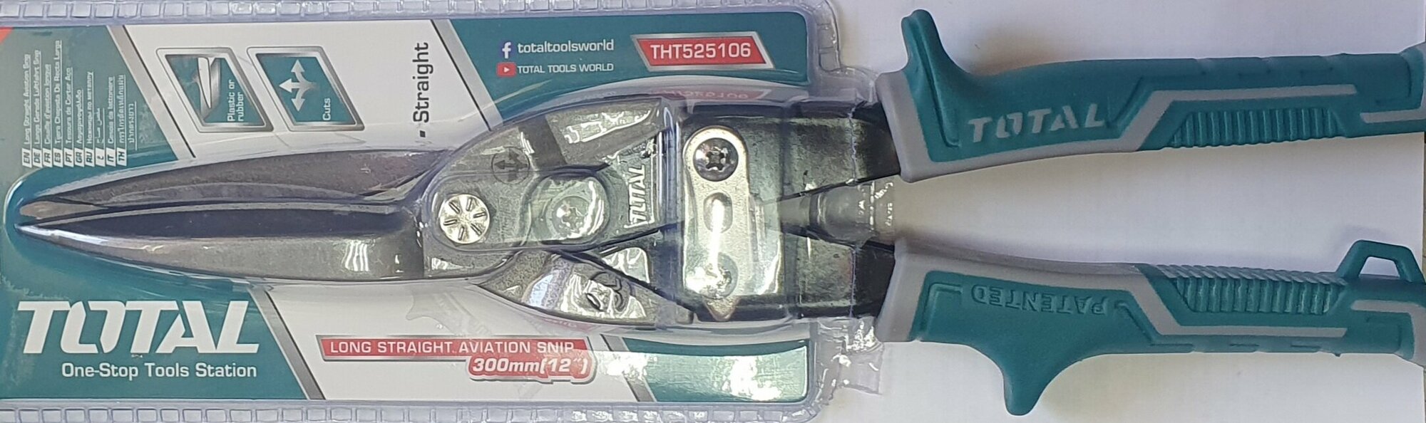 Ножницы по металлу прямой проходной рез THT525106 TOTAL