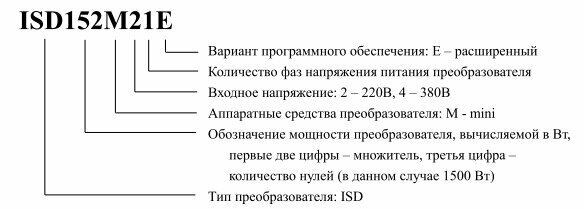 Частотный преобразователь INNOVERT ISD551M21E 055 квт 220в/ Преобразователь частоты Инноверт