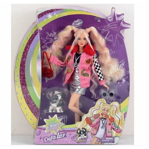 Кукла Defa Lucy с питомцем собачкой и аксессуарами, в блистере, 29 см 8497 кукла с аксессуарами кукла