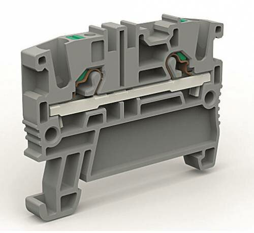 фото DKC Проходная клемма 2 точки подключения на 2,5 кв. мм