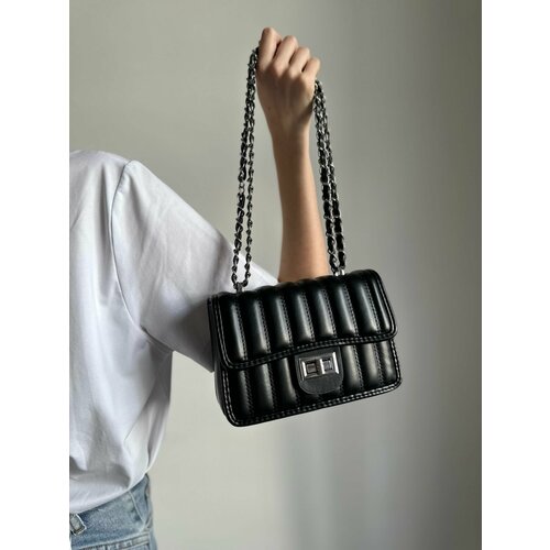 фото Сумка кросс-боди , фактура матовая, гладкая, черный vael