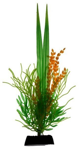 HOMEFISH 19 см растение для аквариума силиконовое с флюорисцентным эффектом, шт