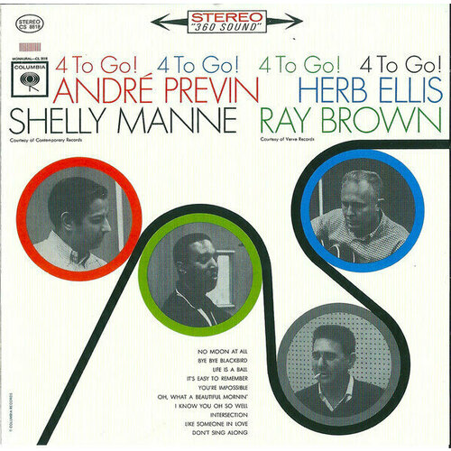 AUDIO CD AndrE Previn / Herb Ellis / Shelly Manne / Ray Brown - 4 To Go. 1 CD