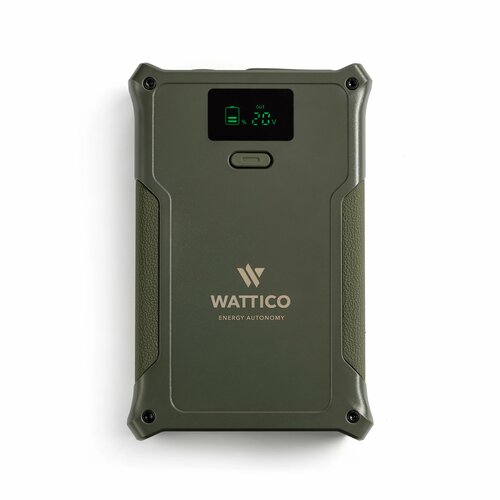 Повербанк Wattico Warrior портативная солнечная электростанция мини 36 000 мАч внешний аккумулятор для зарядки телефонов, ноутбуков