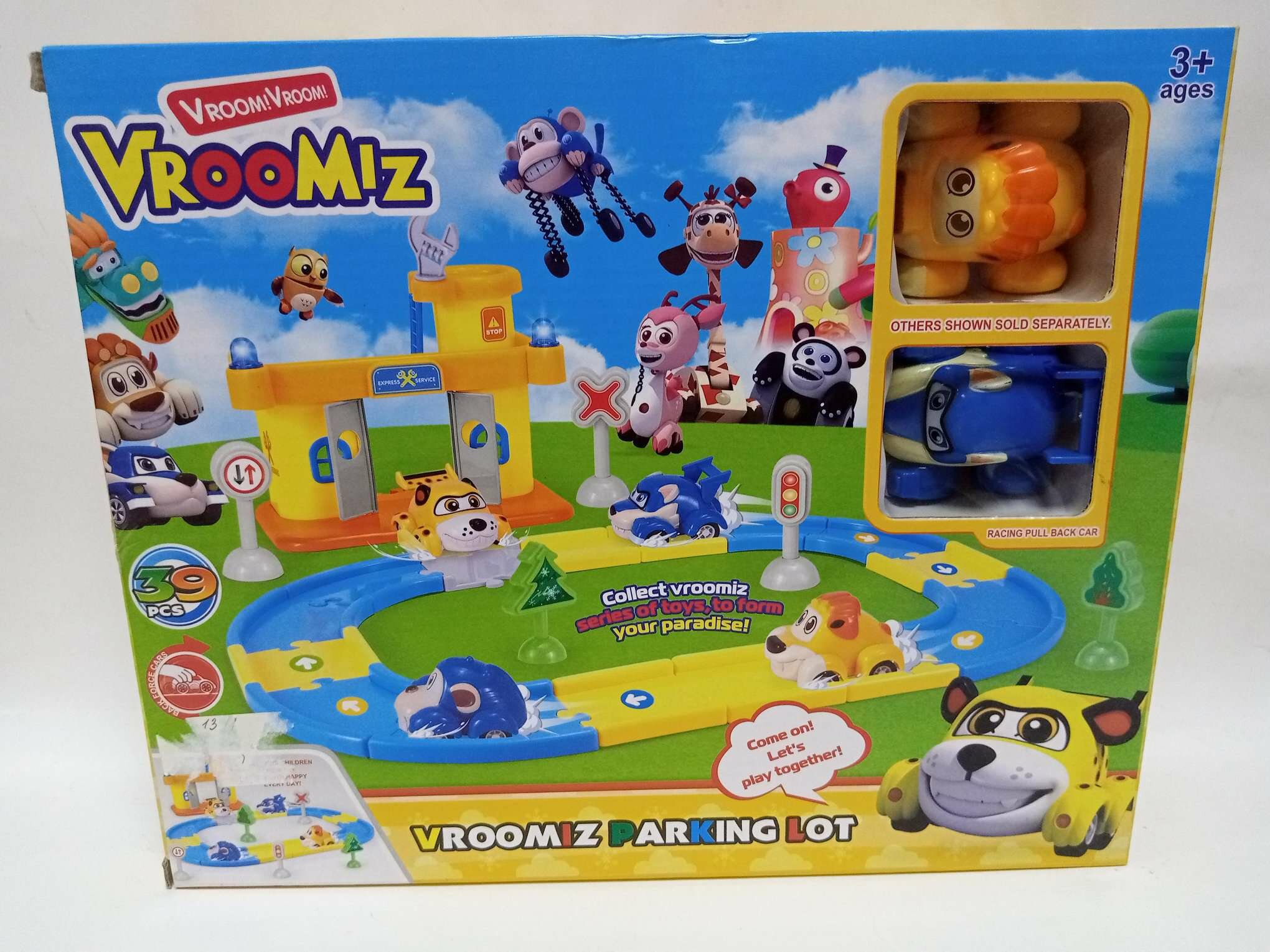 Парковка "Зоо", автосервис, для девочек и мальчиков, 3-14 лет, желтая