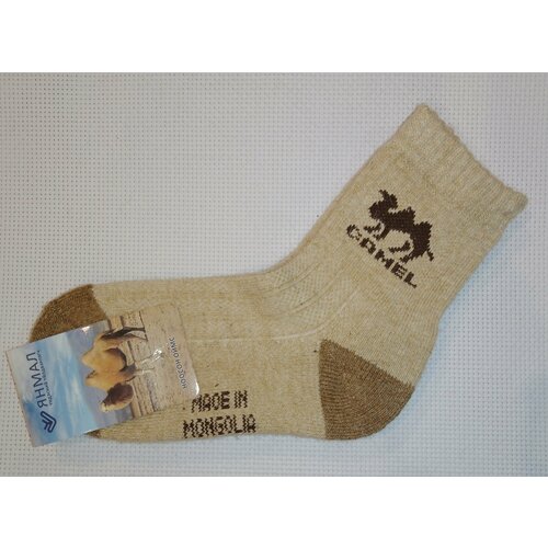 Носки размер 20-22, бежевый комплект носков syltan 41 46 р 2шт носки шерсть верблюда