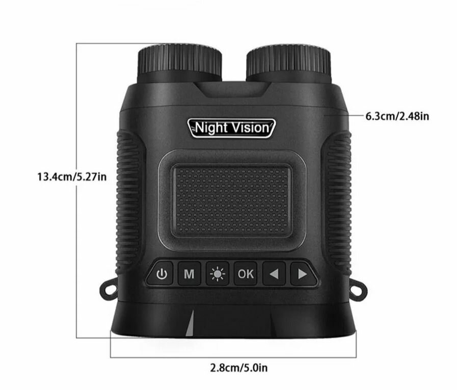 Тактический цифровой бинокль ночного виденья ДТ29, NIGHT VISION с инфракрасной подсветкой для охоты, рыбалки туризма UQ-8X — фото 6