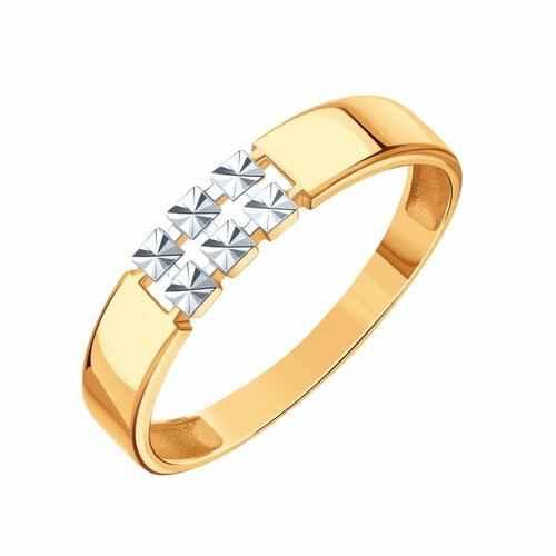 фото Кольцо diamant online, золото, 585 проба, размер 17