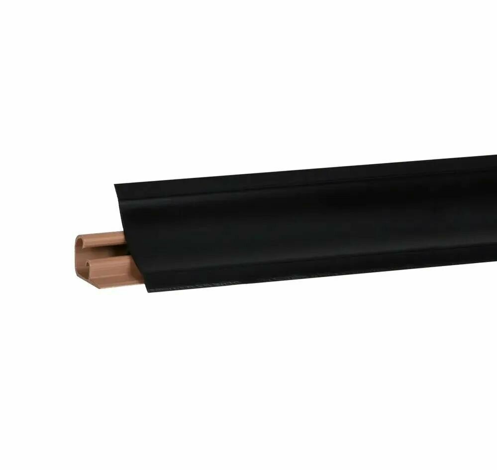 Плинтус для столешницы 100 см +комплект заглушек Цвет - Черный