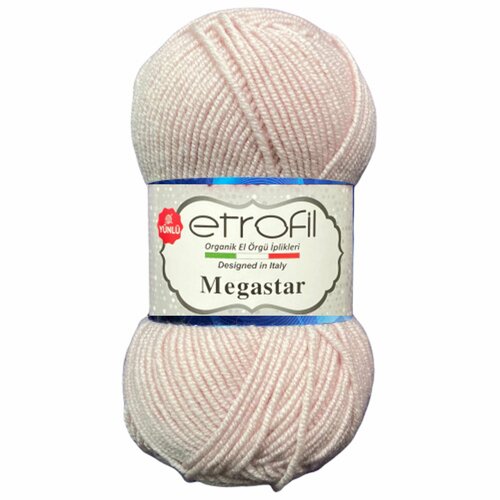 5 мотков Пряжа Etrofil MEGASTAR 25% Шерсть, 75% Акрил 100 гр. - 110 м. цвет 70699