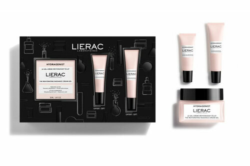 LIERAC гидраженист Набор Крем-гель для лица, 50 мл + Сыворотка, 15 мл + Крем для кожи контура глаз, 7,5 мл