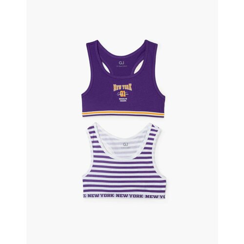 фото Майка gloria jeans, 2 шт., размер 8-10л/134-140, мультиколор