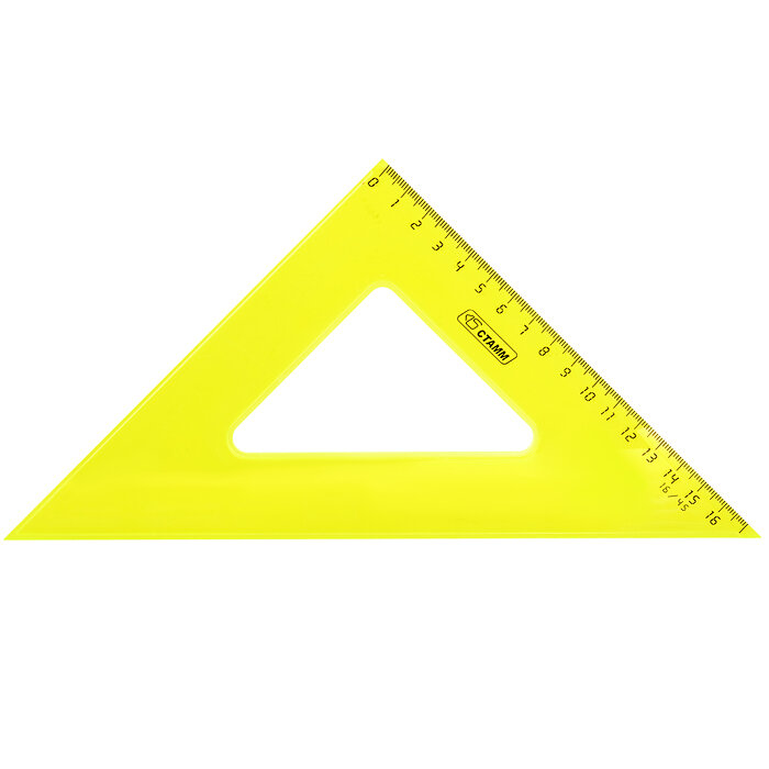 Треугольник 16см 45* NEON Cristal ассорти СТАММ ТК570 - фото №9